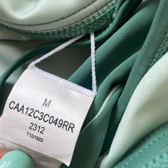 CUPSHE Bikini Set High Waisted Bottom Size M Green - Picture 6 of 6